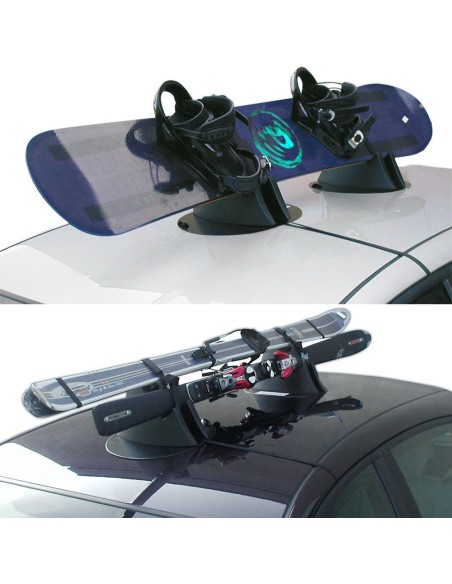 Portasci snowboard magnetico universale 2 sci o 2 snow senza chiave