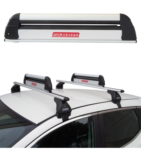 Portasci snowboard per barre Aluski Board new 4 paia sci o 2 snow