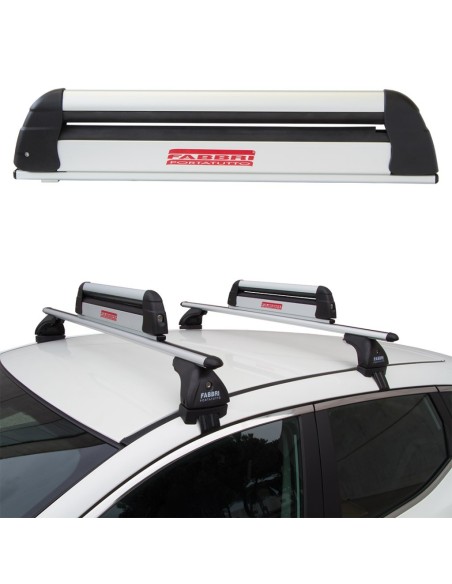 Portasci snowboard per barre Aluski Board new 4 paia sci o 2 snow