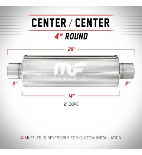 Silenziatore universale Magnaflow tondo 4 x20 uscite 2 2 Center