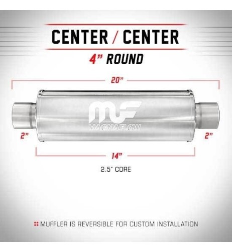 Silenziatore universale Magnaflow tondo 4 x20 uscite 2 2 Center