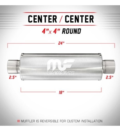 Silenziatore universale Magnaflow tondo 4 x24 uscite 2 5 2 5 Center