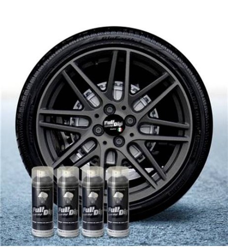 4 bombolette spray vernice removibile wrapping Full Dip Antracite metalli