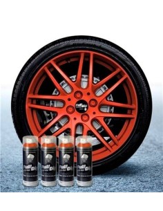 4 bombolette spray vernice removibile wrapping Full Dip Arancione metalli