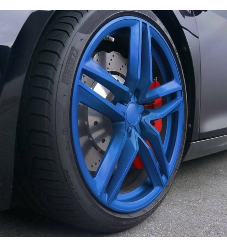 4 bombolette spray vernice removibile wrapping Full Dip Azzurro metallizz