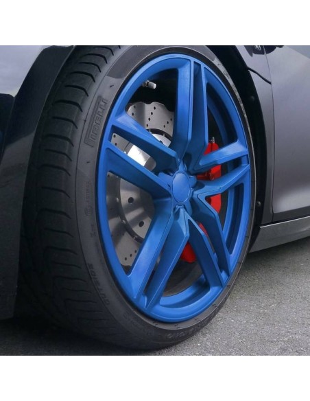 4 bombolette spray vernice removibile wrapping Full Dip Azzurro metallizz