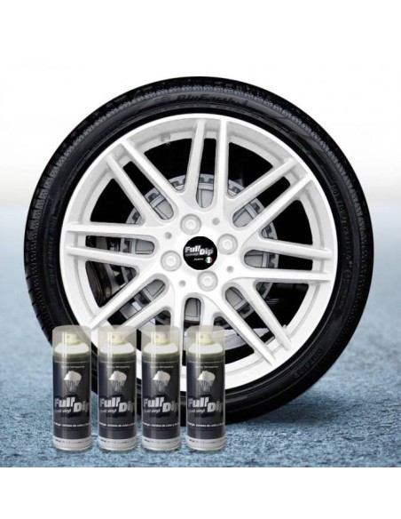4 bombolette spray vernice removibile wrapping Full Dip Bianco opaco