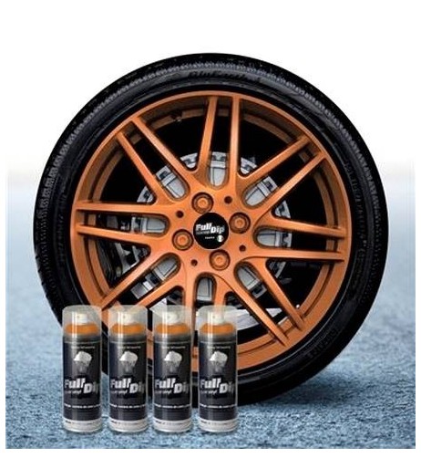 4 bombolette spray vernice removibile wrapping Full Dip Bronzo metallizza