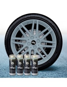 4 bombolette spray vernice removibile wrapping Full Dip Grigio nardo opac