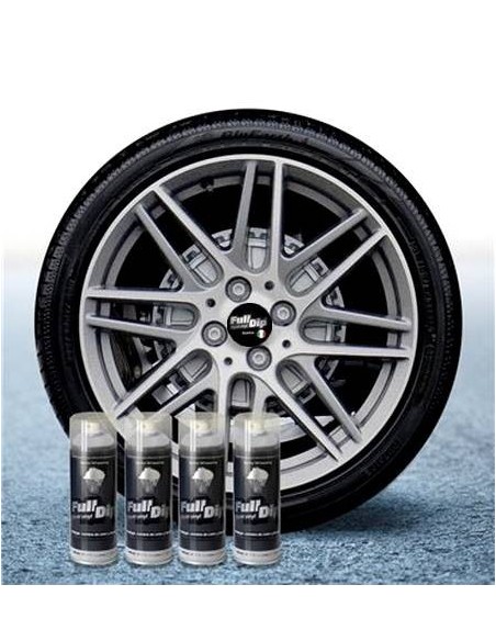 4 bombolette spray vernice removibile wrapping Full Dip Hyper silver meta