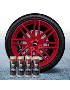 4 bombolette spray vernice removibile wrapping Full Dip Rosso ciliegia