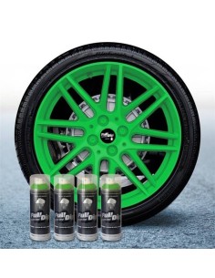 4 bombolette spray vernice removibile wrapping Full Dip Verde lime