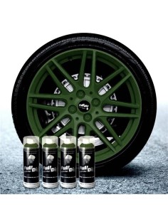 4 bombolette spray vernice removibile wrapping Full Dip Verde militare 2 