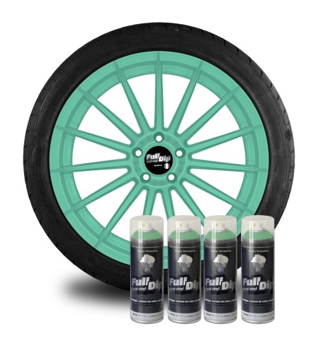 4 bombolette spray vernice removibile wrapping Full Dip Verde Paradise