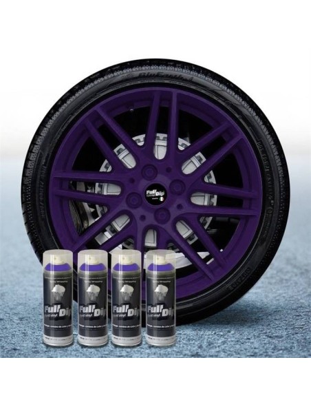 4 bombolette spray vernice removibile wrapping Full Dip Viola opaco