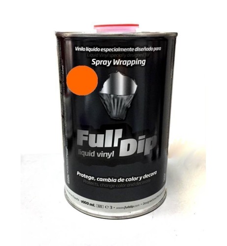 Barattolo vernice removibile Full Dip 1 litro Arancione Opaco