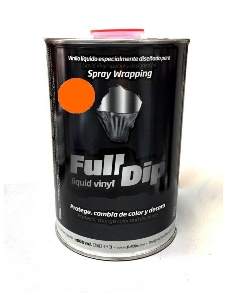 Barattolo vernice removibile Full Dip 1 litro Arancione Opaco
