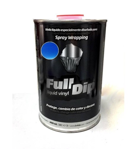 Barattolo vernice removibile Full Dip 1 litro Azzurro Metallizzato