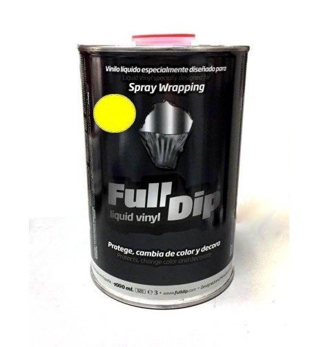 Barattolo vernice removibile Full Dip 1 litro Giallo Opaco
