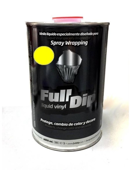 Barattolo vernice removibile Full Dip 1 litro Giallo Opaco
