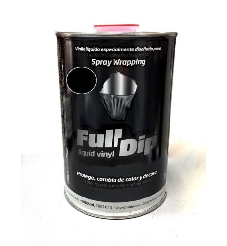 Barattolo vernice removibile Full Dip 1 litro Nero Opaco