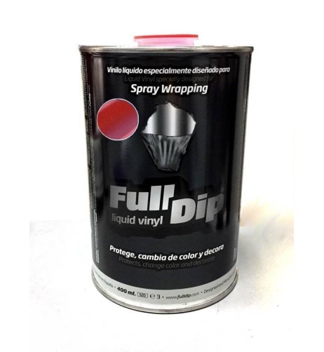 Barattolo vernice removibile Full Dip 1 litro Rosso Metallizzato