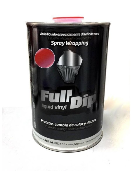 Barattolo vernice removibile Full Dip 1 litro Rosso Metallizzato