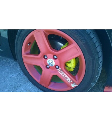 Barattolo vernice removibile Full Dip 1 litro Rosso Metallizzato