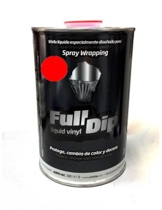 Barattolo vernice removibile Full Dip 1 litro Rosso Opaco