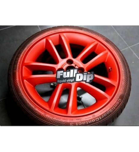 Barattolo vernice removibile Full Dip 1 litro Rosso Opaco