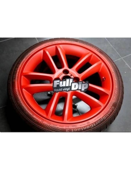 Barattolo vernice removibile Full Dip 1 litro Rosso Opaco