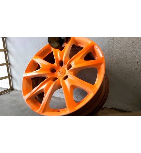 Kit vernice removibile spray wrapping Full Dip 4 cerchi Arancione fluo lu