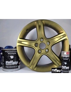 Kit vernice removibile spray wrapping Full Dip 4 cerchi Diamante dorato l 2