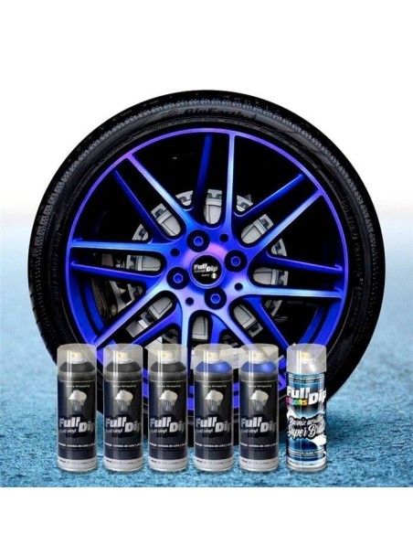 Kit vernice removibile spray wrapping Full Dip 4 cerchi Sweet camaleon lu