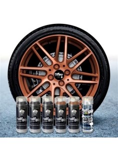 Kit vernice removibile spray wrapping Full Dip 4 cerchi Vulcano perla luc