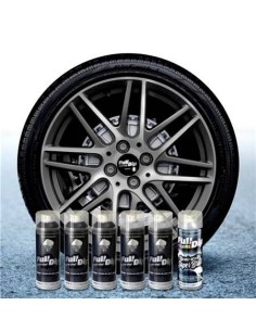 Kit vernice removibile spray wrapping Full Dip 4 cerchi Antracite candy luc