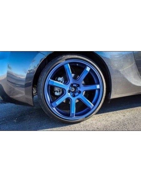 Kit vernice removibile spray wrapping Full Dip 4 cerchi Azzurro metalliz l