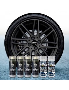 Kit vernice removibile spray wrapping Full Dip 4 cerchi Grigio Gun metal lu