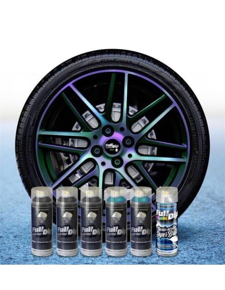 Kit vernice removibile spray wrapping Full Dip per 4 cerchi Absolute cama