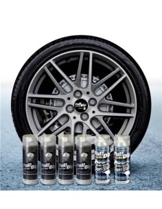 Kit vernice removibile spray wrapping Full Dip per 4 cerchi Alluminio luc