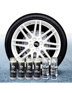 Kit vernice removibile spray wrapping Full Dip per 4 cerchi Bianco lucido