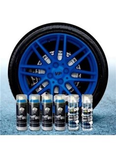 Kit vernice removibile spray wrapping Full Dip per 4 cerchi Blu lucido