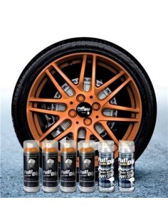 Kit vernice removibile spray wrapping Full Dip per 4 cerchi Bronzo lucido