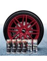 Kit vernice removibile spray wrapping Full Dip per 4 cerchi - Ciliegia lucido