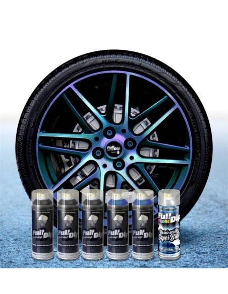 Kit vernice removibile spray wrapping Full Dip per 4 cerchi Hardcore cama