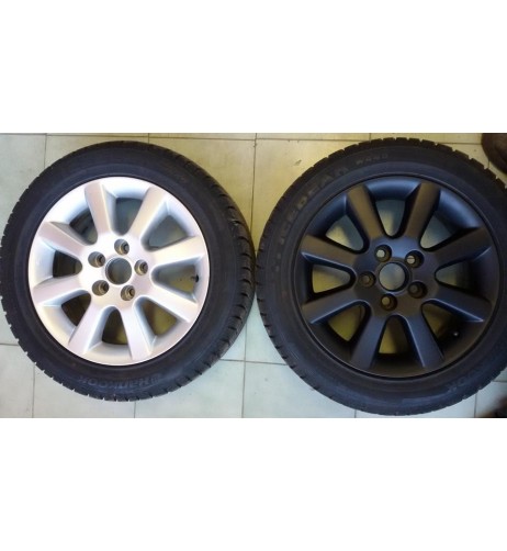 Kit vernice removibile spray wrapping Full Dip per 4 cerchi Nero opaco