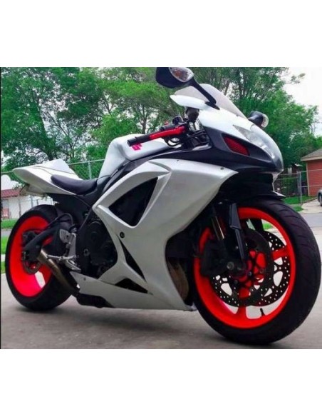 Kit vernice removibile spray wrapping Full Dip per 4 cerchi Rosso fluo lu