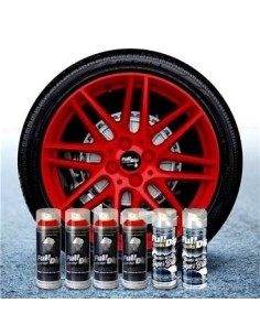 Kit vernice removibile spray wrapping Full Dip per 4 cerchi Rosso lucido