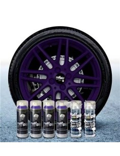 Kit vernice removibile spray wrapping Full Dip per 4 cerchi Viola lucido