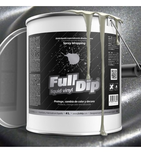 Vernice removibile Full Dip 4L Antracite metallizzato